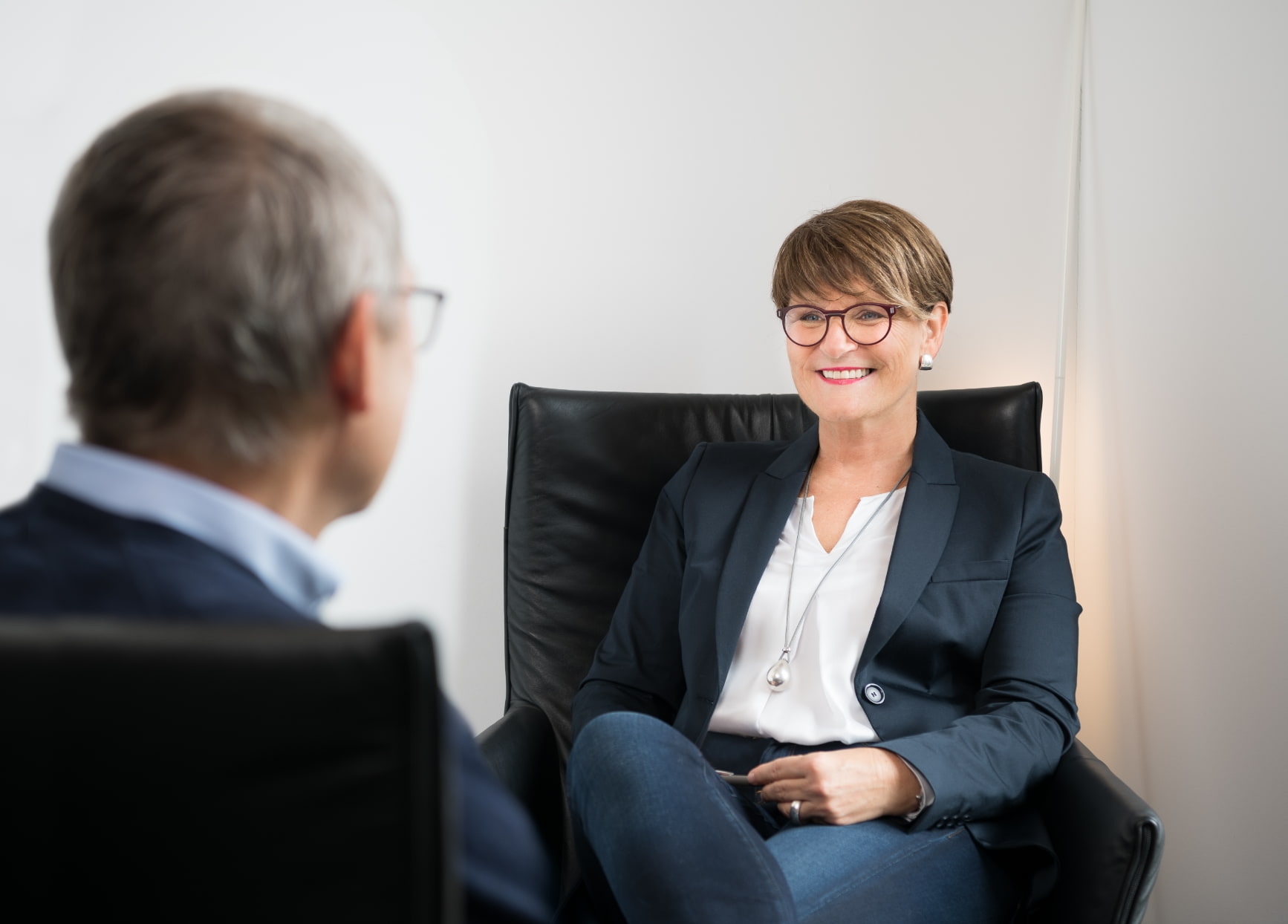 Coaching-Gespräch zwischen zwei Personen